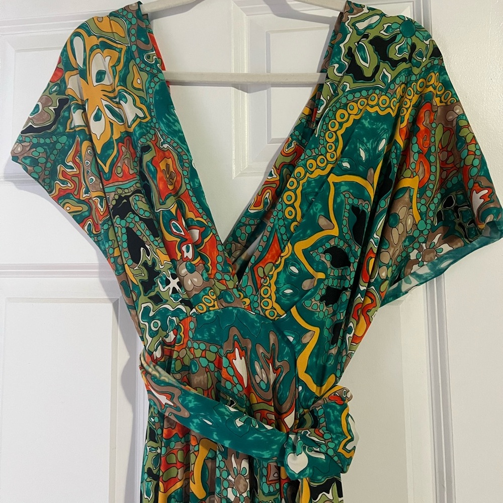 Convertible Print Maxi dress.